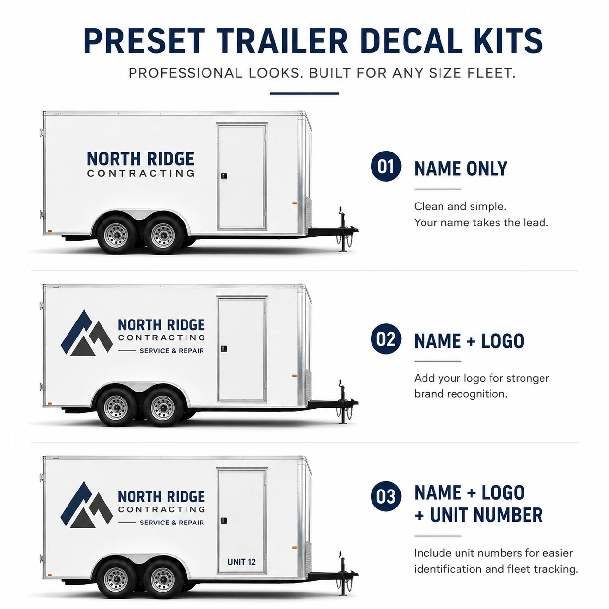 Trailer Business Name & Logo Decal Kit product image 4