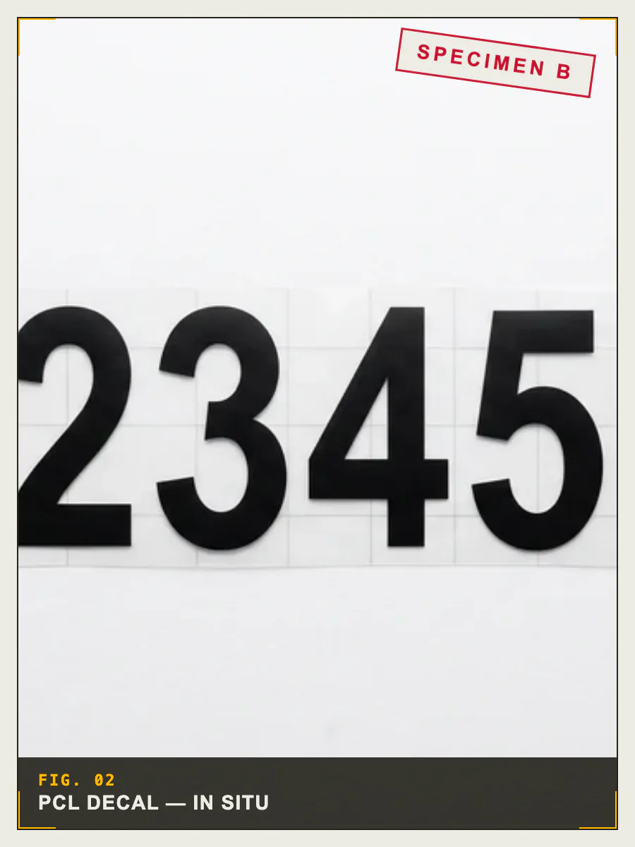 Transport Canada boat registration numbers and port of registry lettering — PCL compliance vinyl