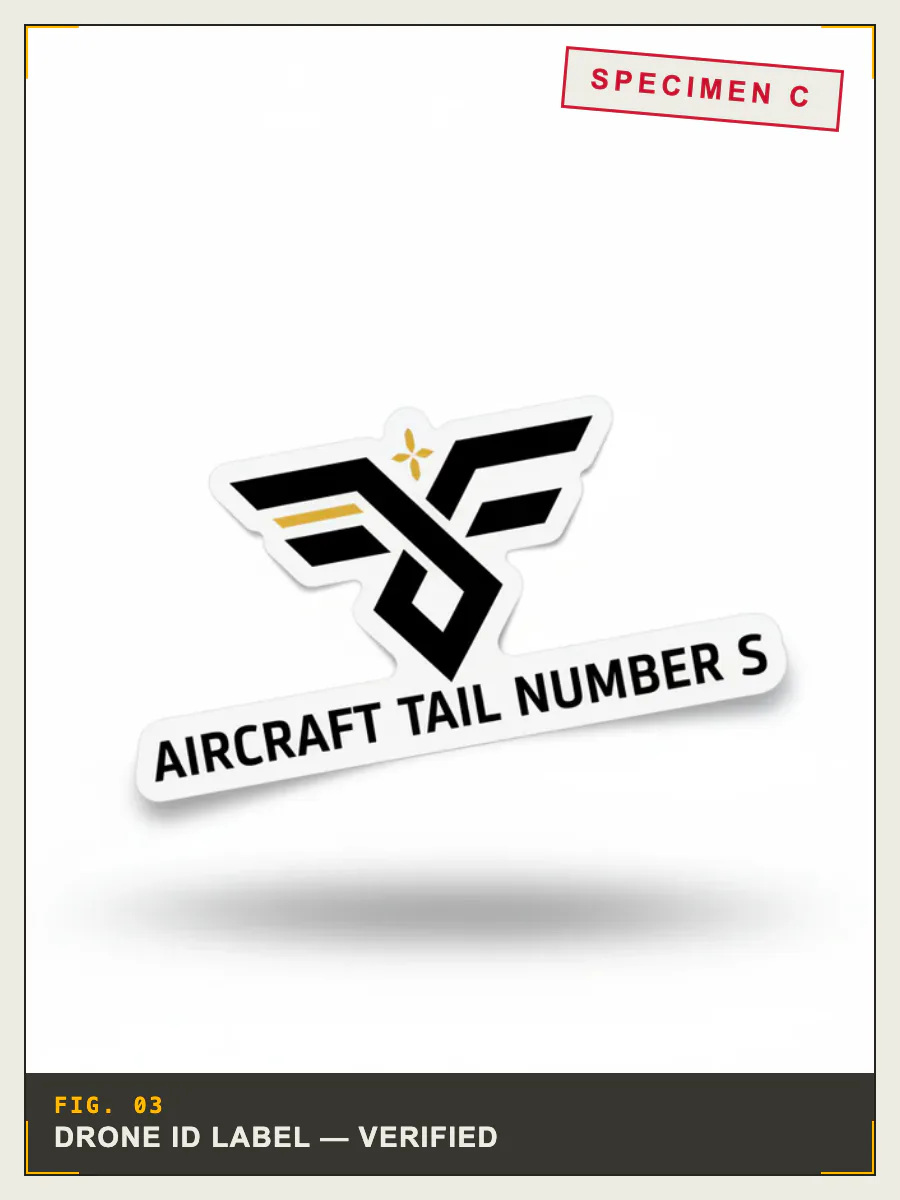 Drone Registration Decals Transport Canada product image