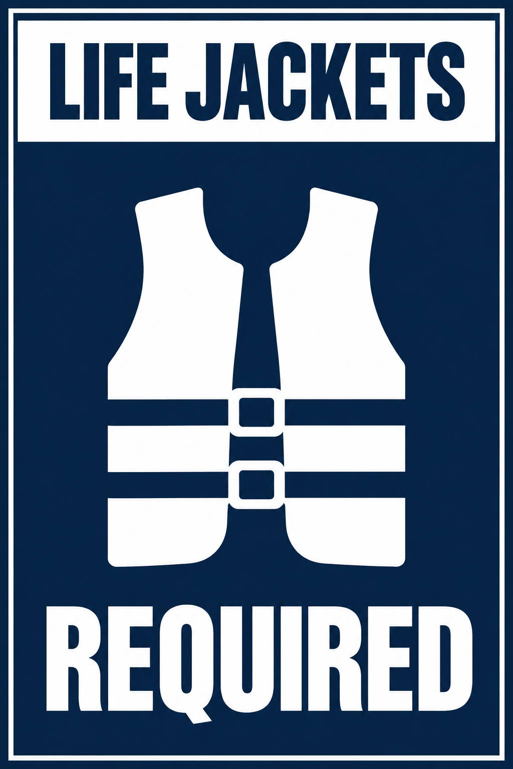 LIFE JACKETS REQUIRED