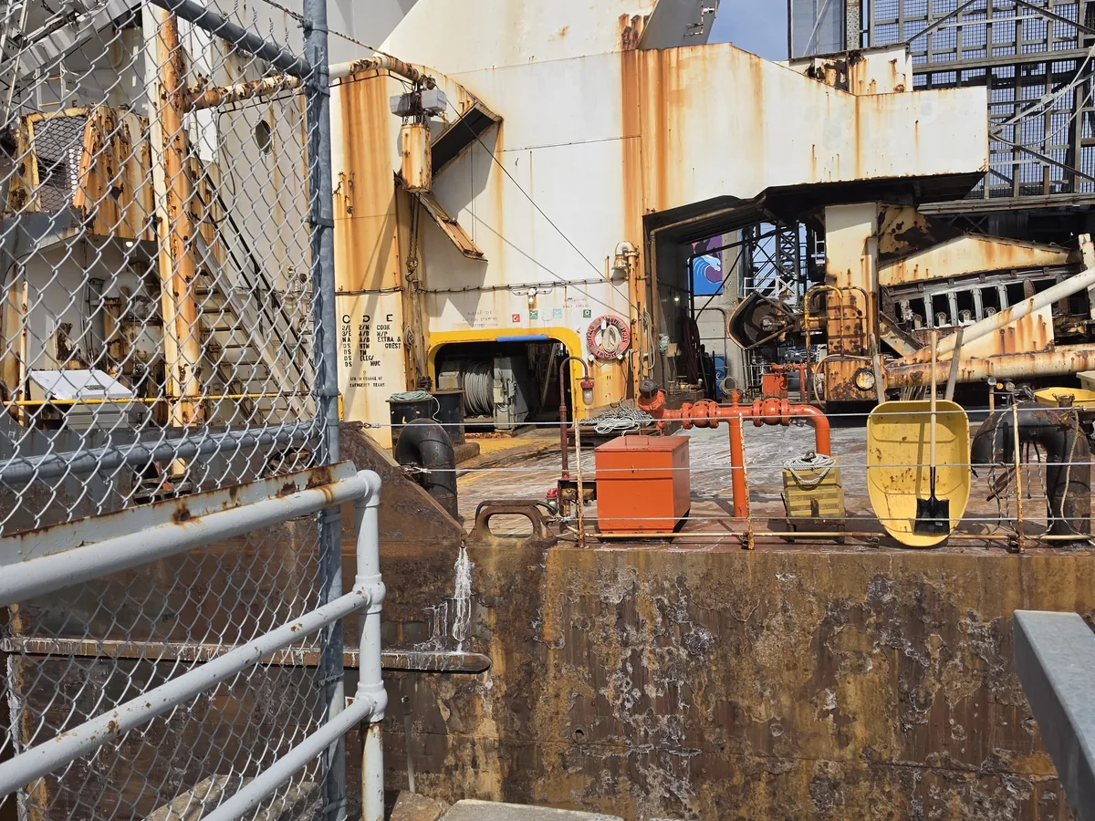 Decals on heavy equipment withstand harsh conditions.